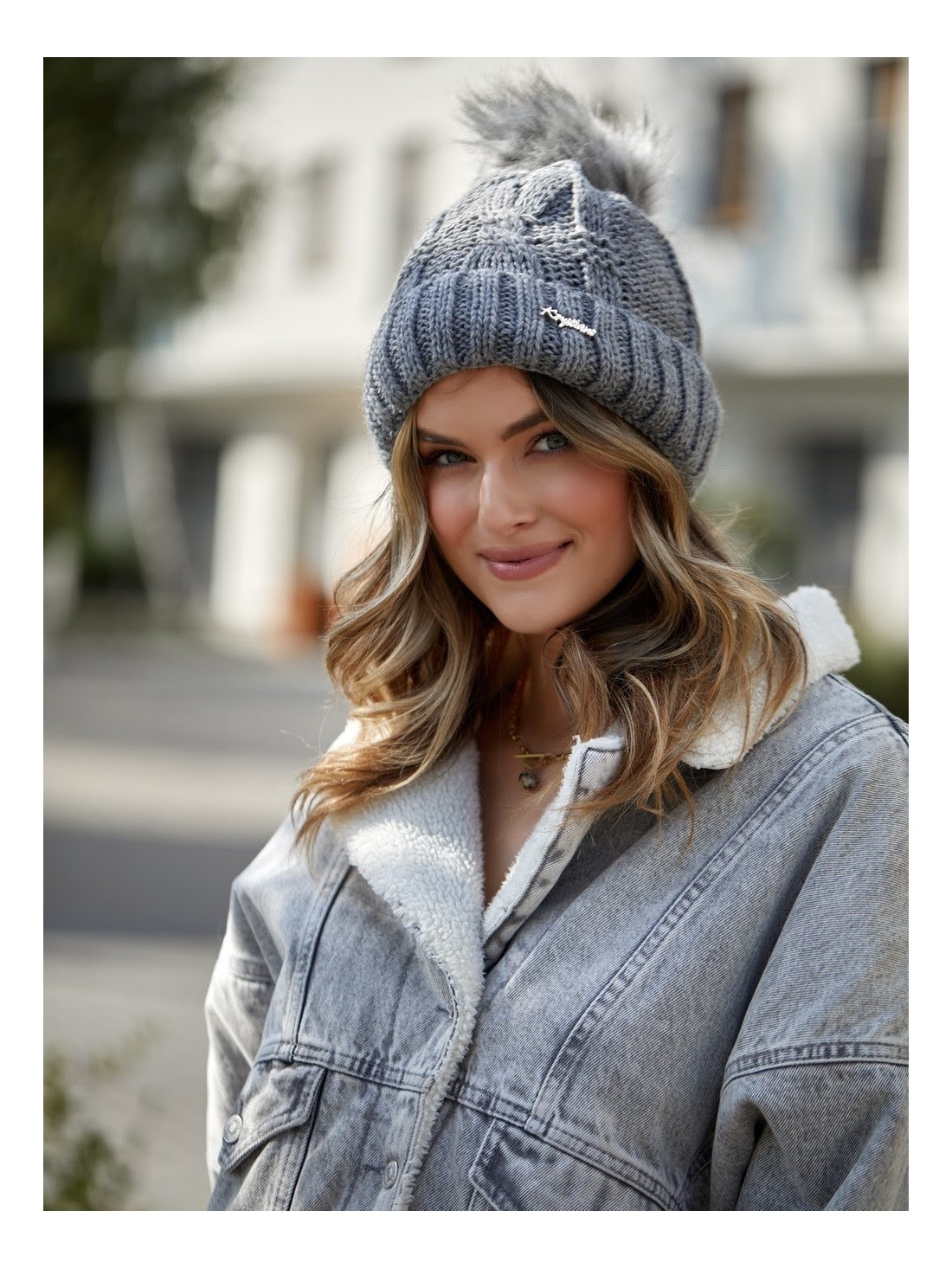 Dark gray winter hat C12 - Online store - Boutique